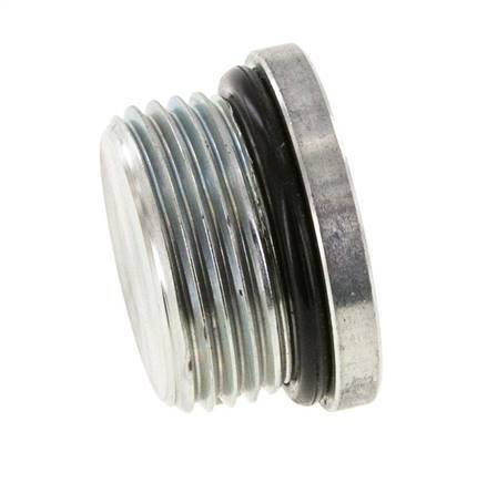 Stopfen UN 1-3/16INCH-12 Stahl NBR mit Innensechskant 400bar (5620.0psi)