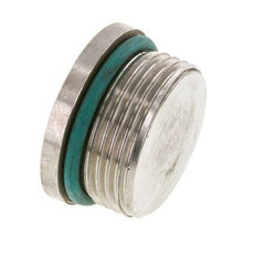 Stopfen UN 1-5/16''-12 Edelstahl FKM mit Innensechskant 400bar (5620.0psi)