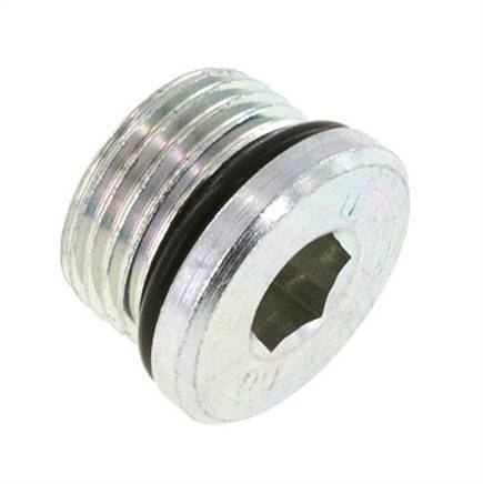 Stopfen UNF 7/8''-14 Stahl NBR mit Innensechskant 630bar (8851,5psi)