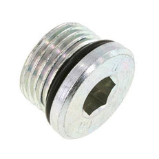 Stopfen UNF 7/8''-14 Stahl NBR mit Innensechskant 630bar (8851,5psi)