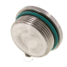 Stopfen UN 1-5/8''-12 Edelstahl FKM mit Innensechskant 250bar (3512.5psi)