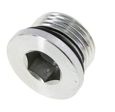 Stopfen UN 1-1/16''-12 Stahl NBR mit Innensechskant 400bar (5620.0psi)