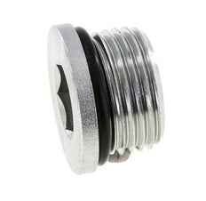 Stopfen UN 1-1/16''-12 Stahl NBR mit Innensechskant 400bar (5620.0psi)