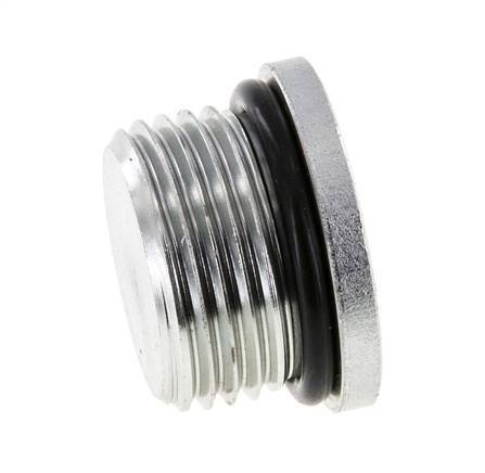 Stopfen UN 1-1/16''-12 Stahl NBR mit Innensechskant 400bar (5620.0psi)