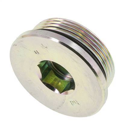 Stopfen UN 1-7/8''-12 Stahl NBR mit Innensechskant 250bar (3512.5psi)