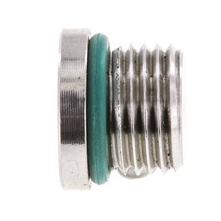 Stopfen UNF 9/16INCH-18 Edelstahl FKM mit Innensechskant 630bar (8851.5psi)