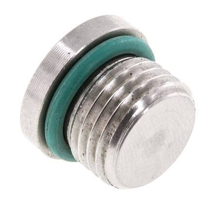 Stopfen UNF 9/16INCH-18 Edelstahl FKM mit Innensechskant 630bar (8851.5psi)