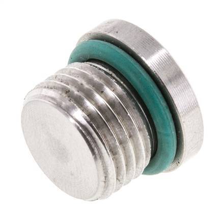 Stopfen UNF 9/16INCH-18 Edelstahl FKM mit Innensechskant 630bar (8851.5psi)