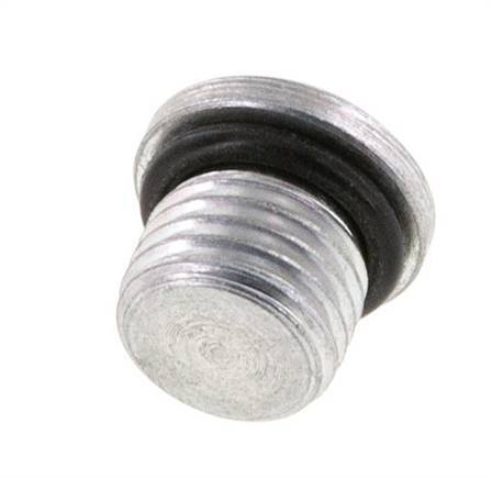 Plug UNF 7/16''-20 Steel NBR with Internal Hex 630bar (8851.5psi) [2 Pieces]