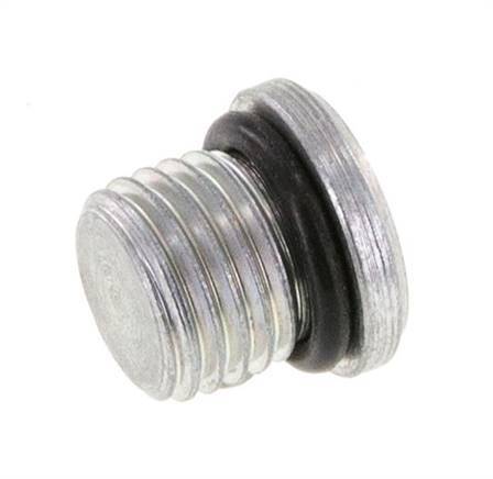 Plug UNF 7/16''-20 Steel NBR with Internal Hex 630bar (8851.5psi) [2 Pieces]