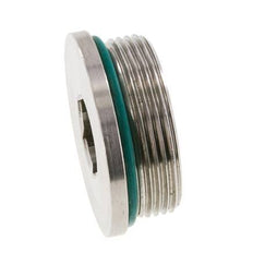 Stopfen UN 1-7/8''-12 Edelstahl FKM mit Innensechskant 250bar (3512.5psi)