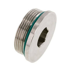 Stopfen UN 1-7/8''-12 Edelstahl FKM mit Innensechskant 250bar (3512.5psi)
