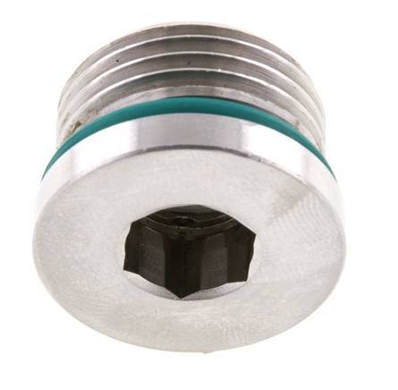 Stopfen UNF 7/8''-14 Edelstahl FKM mit Innensechskant 630bar (8851.5psi)