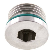 Stopfen UNF 7/8''-14 Edelstahl FKM mit Innensechskant 630bar (8851.5psi)