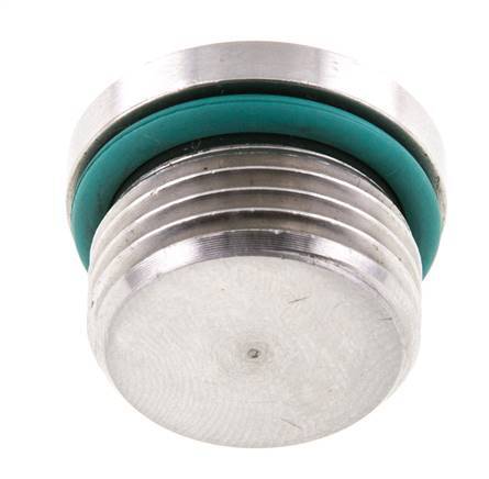 Stopfen UNF 7/8''-14 Edelstahl FKM mit Innensechskant 630bar (8851.5psi)