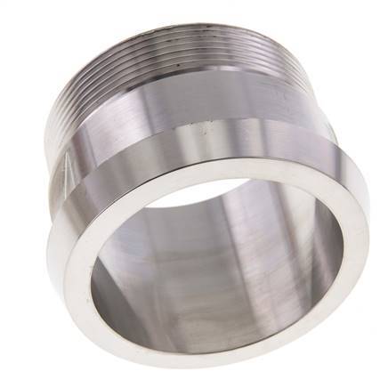DIN 11851 Sanitärverschraubung (Molkerei) 86mm Konus x G2 1/2 Zoll Außengewinde aus Edelstahl