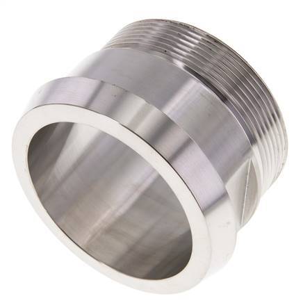 DIN 11851 Sanitärverschraubung (Molkerei) 86mm Konus x G2 1/2 Zoll Außengewinde aus Edelstahl