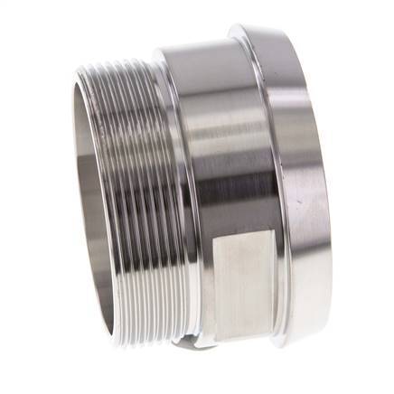 DIN 11851 Sanitärverschraubung (Molkerei) 86mm Konus x G2 1/2 Zoll Außengewinde aus Edelstahl