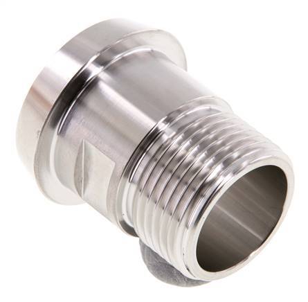 DIN 11851 Sanitärverschraubung (Molkerei) 44mm Konus x G1 Zoll Außengewinde aus Edelstahl