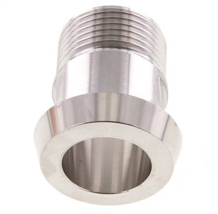 DIN 11851 Sanitärverschraubung (Molkerei) 44mm Konus x G1 Zoll Außengewinde aus Edelstahl