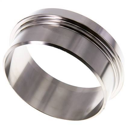 Sanitärfitting (Molkerei) 100mm Konus x 88,9mm Schweißende Edelstahl