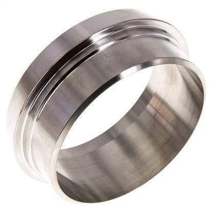 Sanitary (Dairy) Fitting 86mm Cone x 76.1mm Weld End Stainless Steel