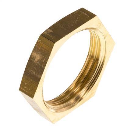 Lock Nut G1'' Brass [2 Pieces]