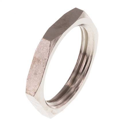 Lock Nut G1'' Nickel Plated Brass [2 Pieces]