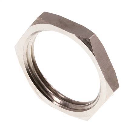 Lock Nut G1'' Nickel Plated Brass [2 Pieces]