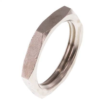 Lock Nut G1'' Nickel Plated Brass [2 Pieces]