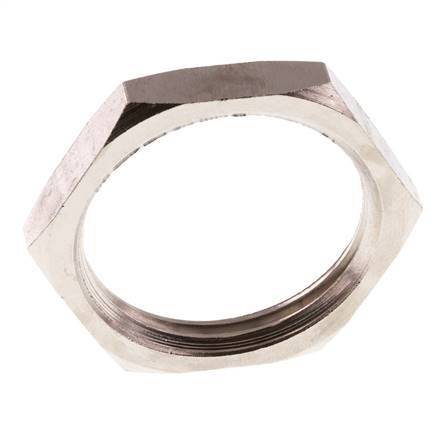 Lock Nut G1'' Nickel Plated Brass [2 Pieces]