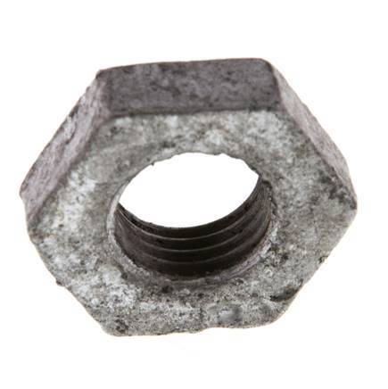 Lock Nut Rp1/4'' Malleable Cast Iron [5 Pieces]