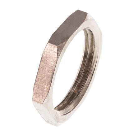 Lock Nut G3/4'' Nickel Plated Brass [5 Pieces]