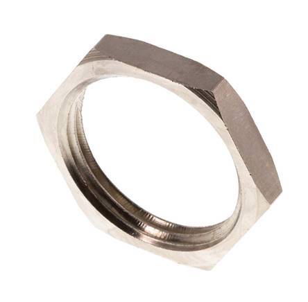 Lock Nut G3/4'' Nickel Plated Brass [5 Pieces]