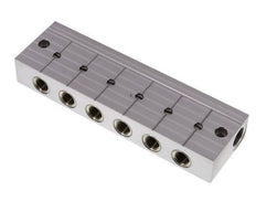 Distributor Bar with Ball Valves 2xG3/8'' - 6xG1/4'' Stainless Steel PN 10