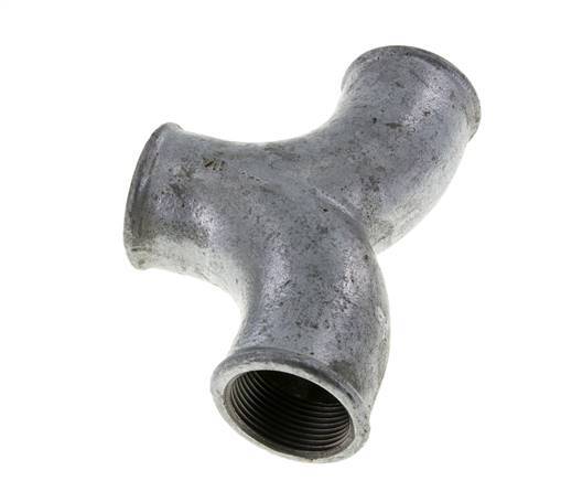 T-Stück Rp1 1/4'' Innengewinde Temperguss 25bar (351.25psi)