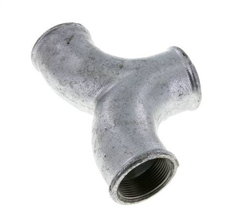 T-Stück Rp1 1/2'' Innengewinde Temperguss 25bar (351.25psi)