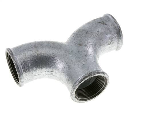 T-Stück Rp1 1/2'' Innengewinde Temperguss 25bar (351.25psi)
