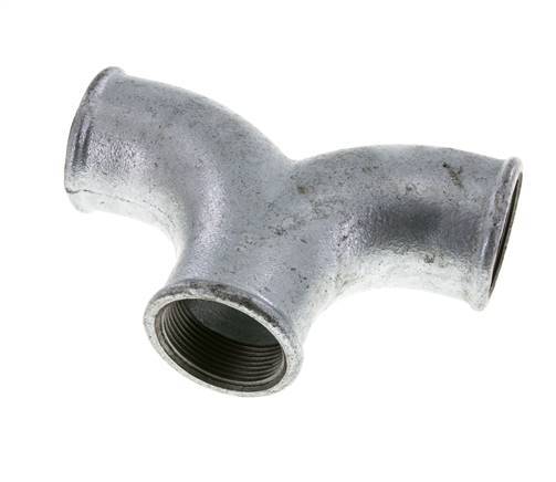 T-Stück Rp1 1/2'' Innengewinde Temperguss 25bar (351.25psi)
