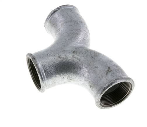 T-Stück Rp1 1/2'' Innengewinde Temperguss 25bar (351.25psi)