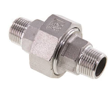 Union Straight Connector R3/8'' Stainless Steel Flat Seal PTFE 16bar (224.8psi)