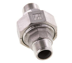 Gerade Verschraubung R3/8'' Edelstahl Flachdichtung PTFE 16bar (224.8psi)