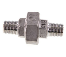 Gerade Verschraubung R1/4'' Edelstahl Flachdichtung PTFE 16bar (224.8psi)