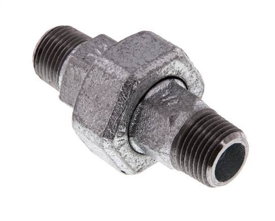 Union Straight Connector R1/2'' Cast Iron Flat Seal 25bar (351.25psi)