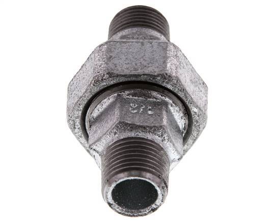 Union Straight Connector R1/2'' Gusseisen Flachdichtung 25bar (351.25psi)