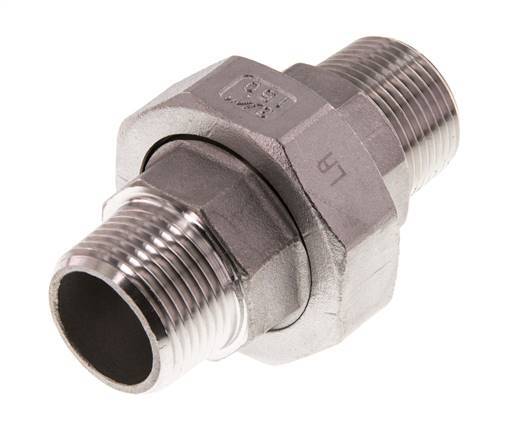 Gerade Verschraubung R3/4'' Edelstahl Flachdichtung PTFE 16bar (224.8psi)