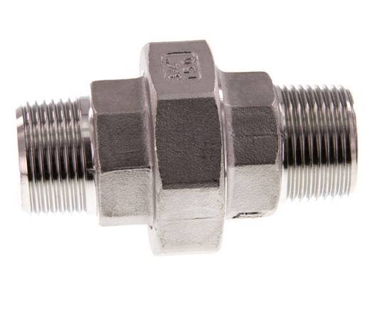 Gerade Verschraubung R3/4'' Edelstahl Flachdichtung PTFE 16bar (224.8psi)