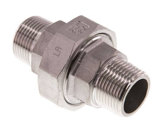 Gerade Verschraubung R3/4'' Edelstahl Flachdichtung PTFE 16bar (224.8psi)