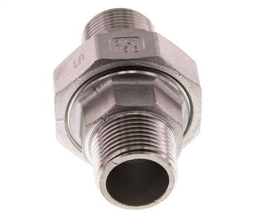 Gerade Verschraubung R3/4'' Edelstahl Flachdichtung PTFE 16bar (224.8psi)