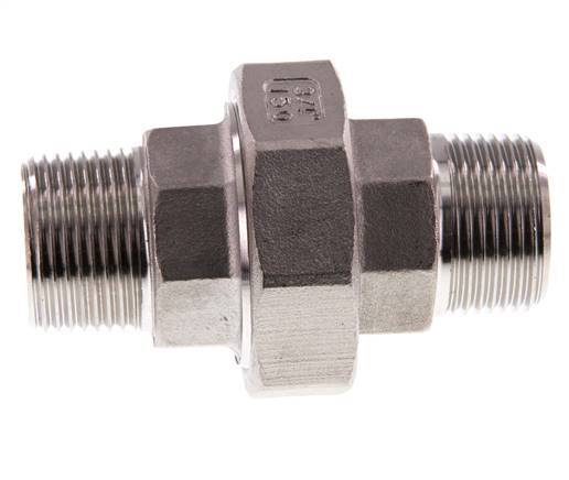 Gerade Verschraubung R3/4'' Edelstahl Flachdichtung PTFE 16bar (224.8psi)